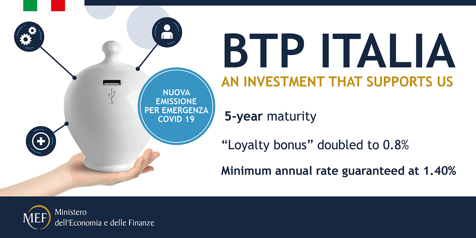 Btp Italia: new issue to support italy’s health system and economic recovery